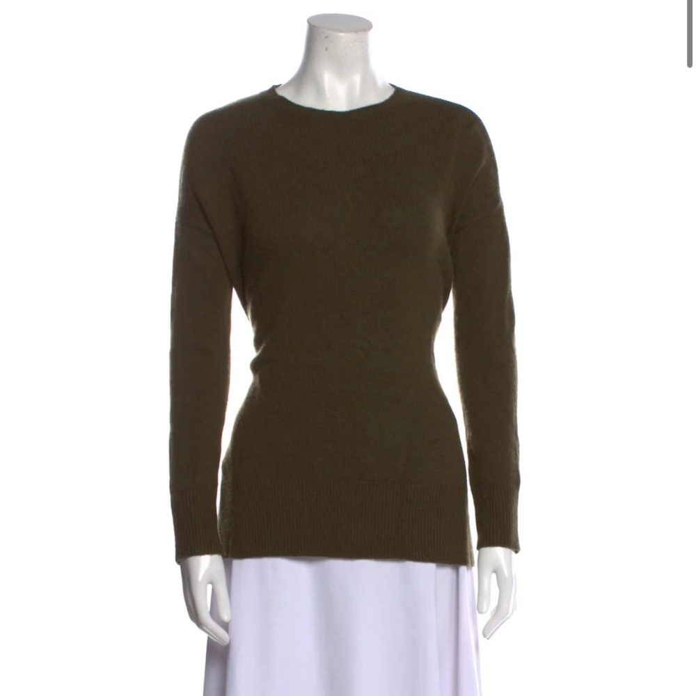 Olive Green Women's Cashmere Sweater